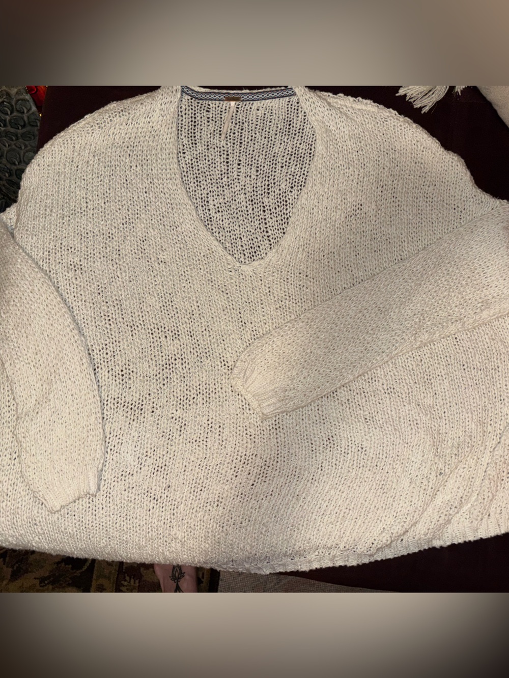 🌴FREE PEOPLE🌴OPEN WEAVE BEACH SWEATER🌴